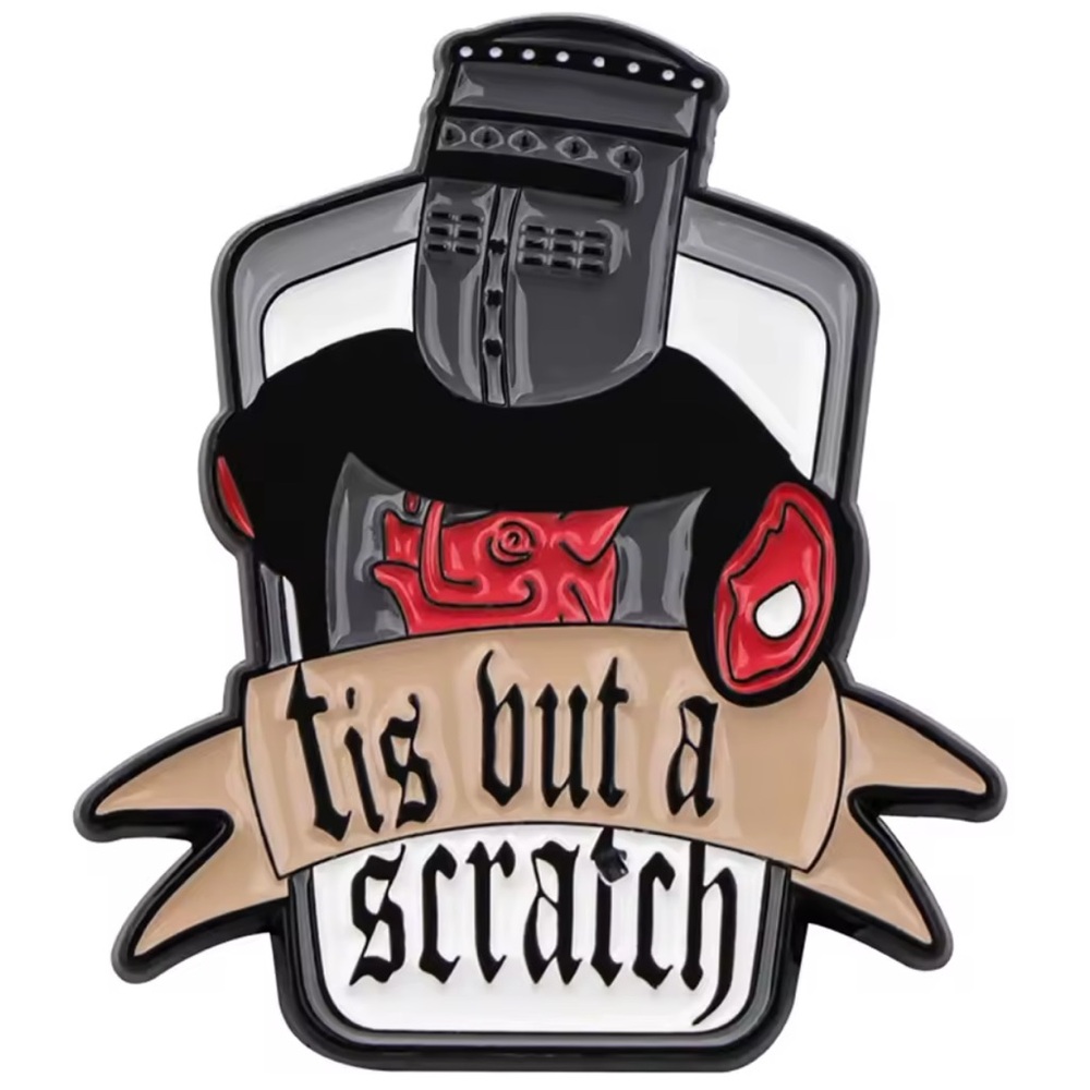 Black Knight Enamel Pin, Monty Python and the Holy Grail Black Knight 1975 Pin